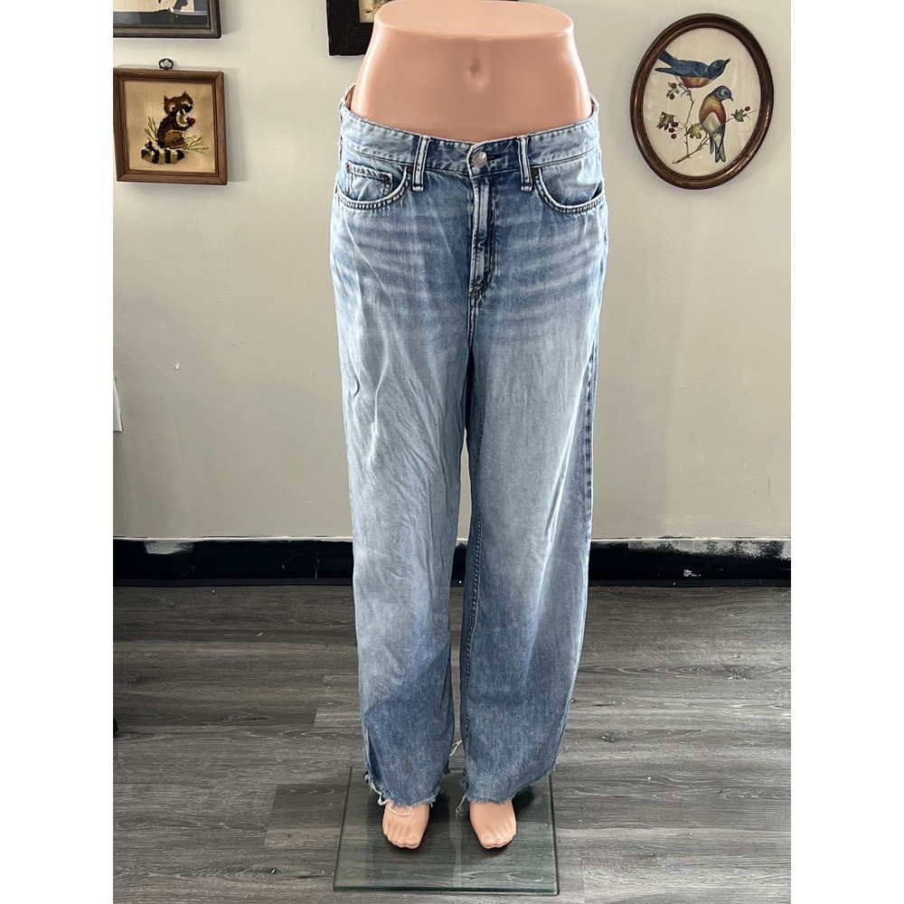Rag & Bone Light Wash Vintage Wide-Leg Denim Jeans Size 28